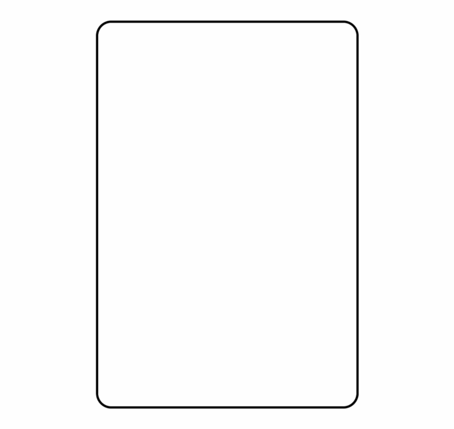 Blank Playing Card Template Parallel - Clip Art Library Inside Blank Playing Card Template