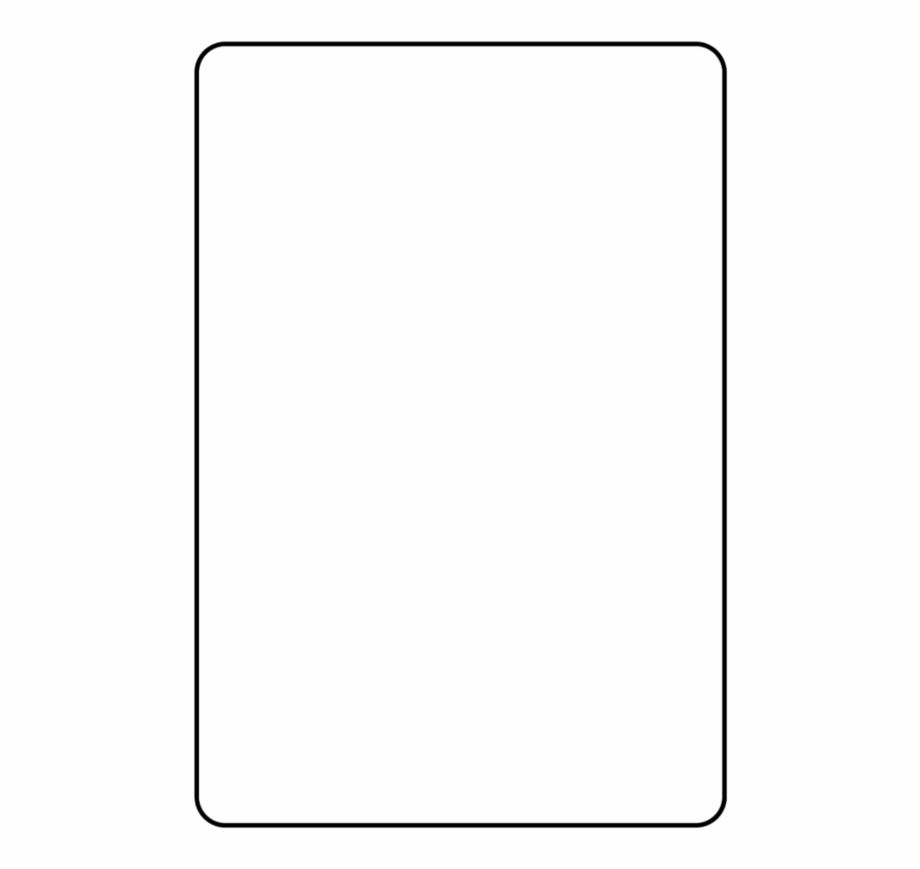 Blank Playing Card Template Parallel – Clip Art Library Inside Blank Playing Card Template