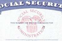 Blank Social Security Card Template Download - Great within Ssn Card Template