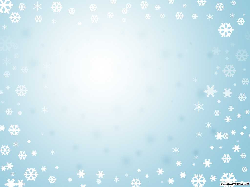 Blue Background With Frame Of Snowflakes Backgrounds For For Snow Powerpoint Template