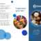 Blue Spheres Brochure With Brochure Template On Microsoft Word