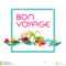 Bon Voyage – Banner, Vector Template Illustration Stock In Bon Voyage Card Template
