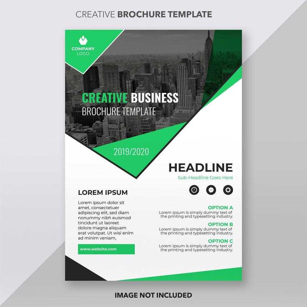 Bright Green And White Business Brochure Template Design Throughout Creative Brochure Templates Free Download