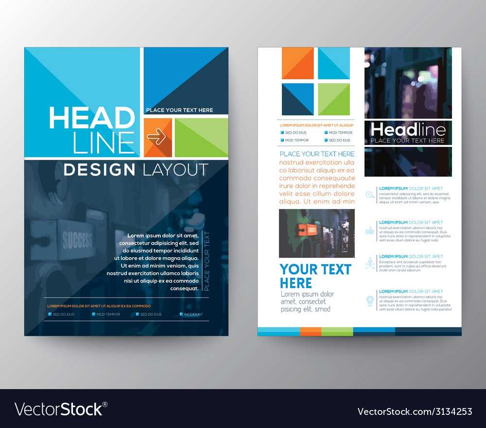 Brochure Flyer Design Layout Template In A4 Size With E Brochure Design Templates