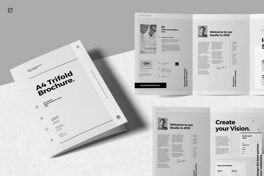 Brochure Templates | Design Shack With Letter Size Brochure Template