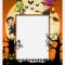 Brown, Orange, And Black Halloween Themed Frame Template Pertaining To Halloween Costume Certificate Template