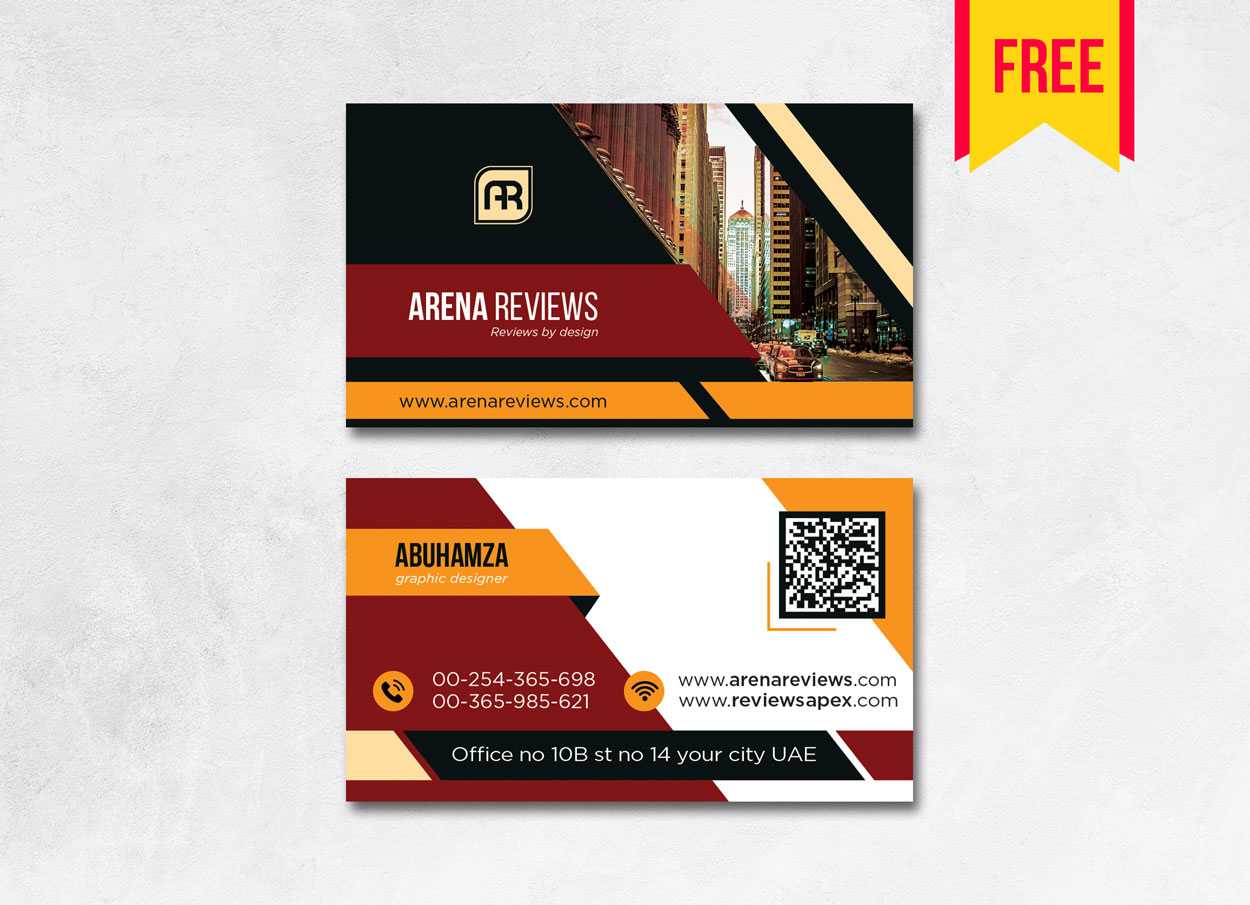 Building Business Card Design Psd – Free Download | Arenareviews With Regard To Business Card Size Template Psd