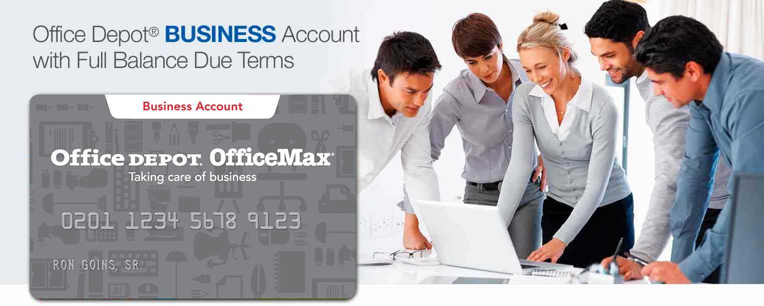 Business Account Full Balance Due Terms For Office Max Business Card Template