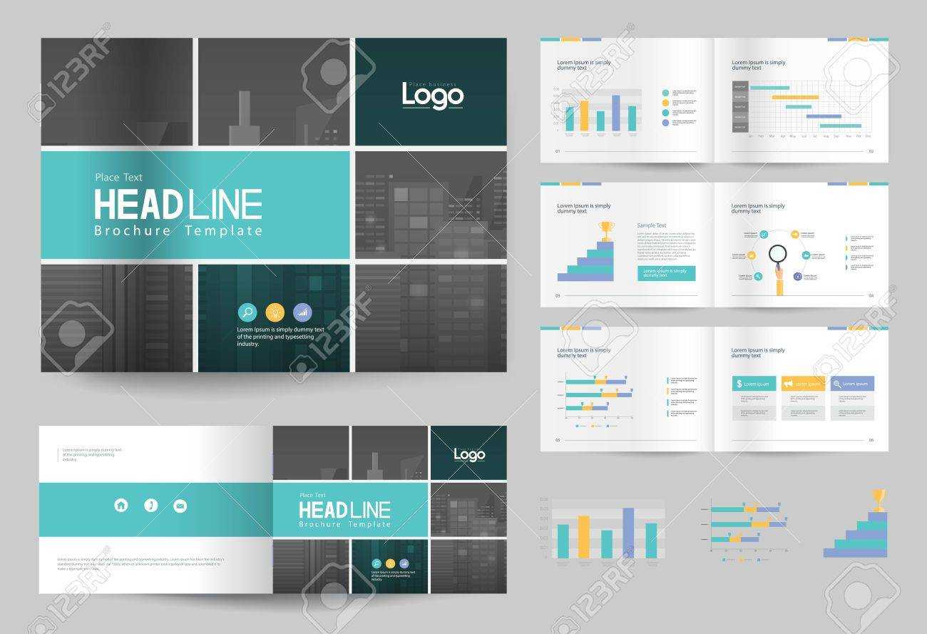 Business Brochure Design Template And Page Layout For Company.. Throughout 12 Page Brochure Template