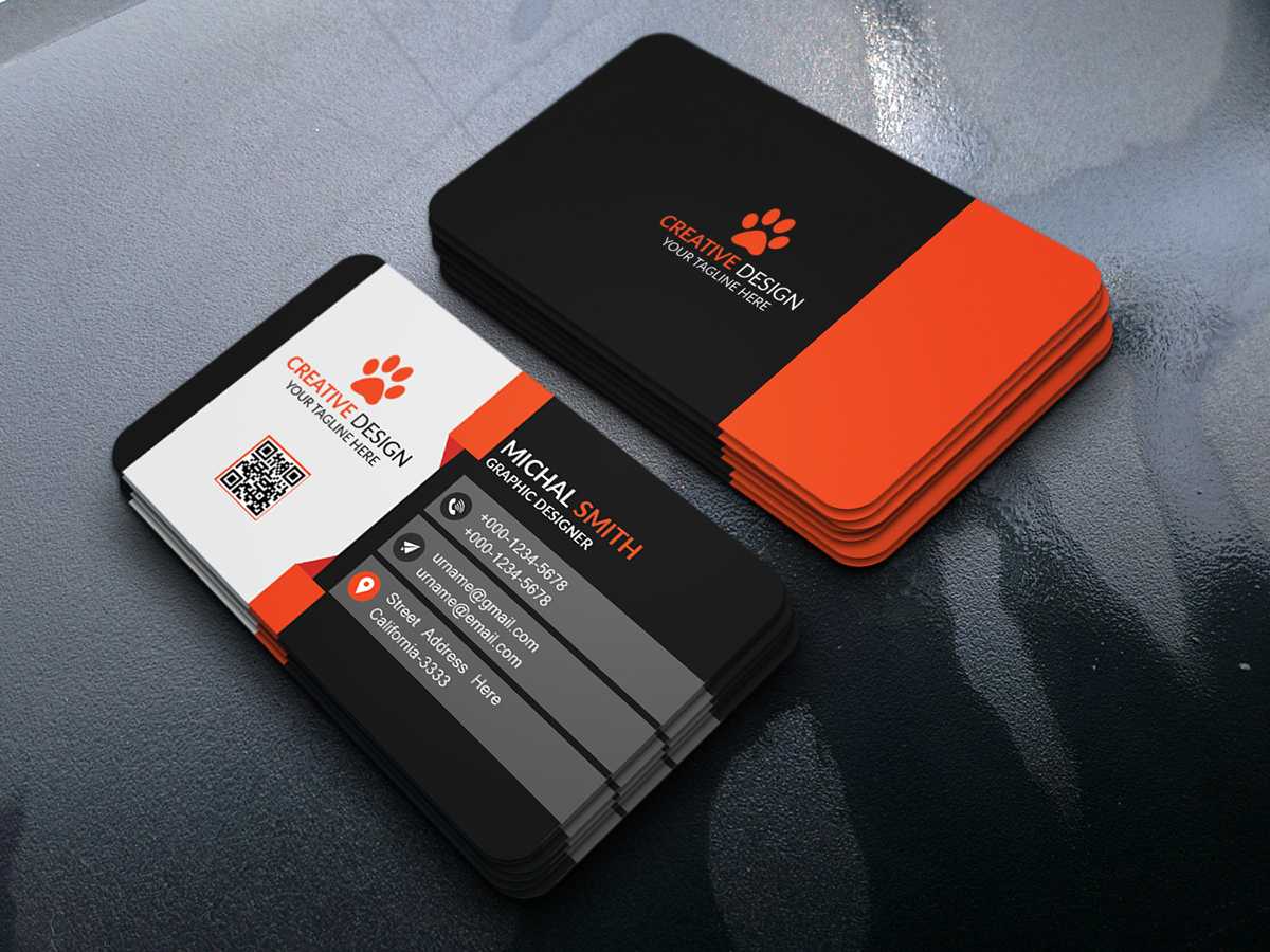 Business Card Design (Free Psd) On Behance For Psd Name Card Template