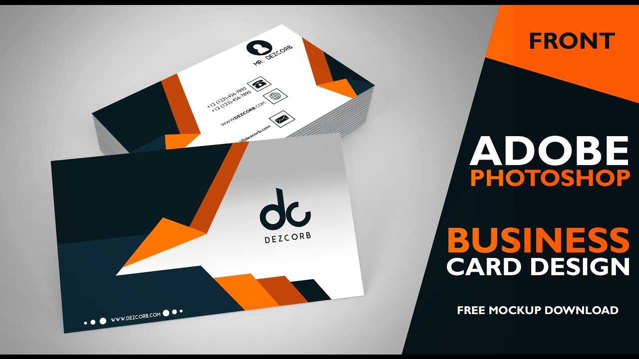 Business Card Design In Photoshop Cs6 | Front | Photoshop Tutorial Regarding Visiting Card Templates For Photoshop