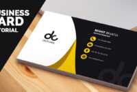 Business Card Design In Photoshop Cs6 Tutorial | Learn Photoshop Front regarding Business Card Template Photoshop Cs6