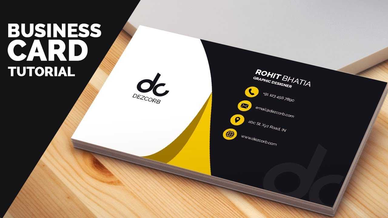 Business Card Design In Photoshop Cs6 Tutorial | Learn Photoshop Front Throughout Photoshop Cs6 Business Card Template