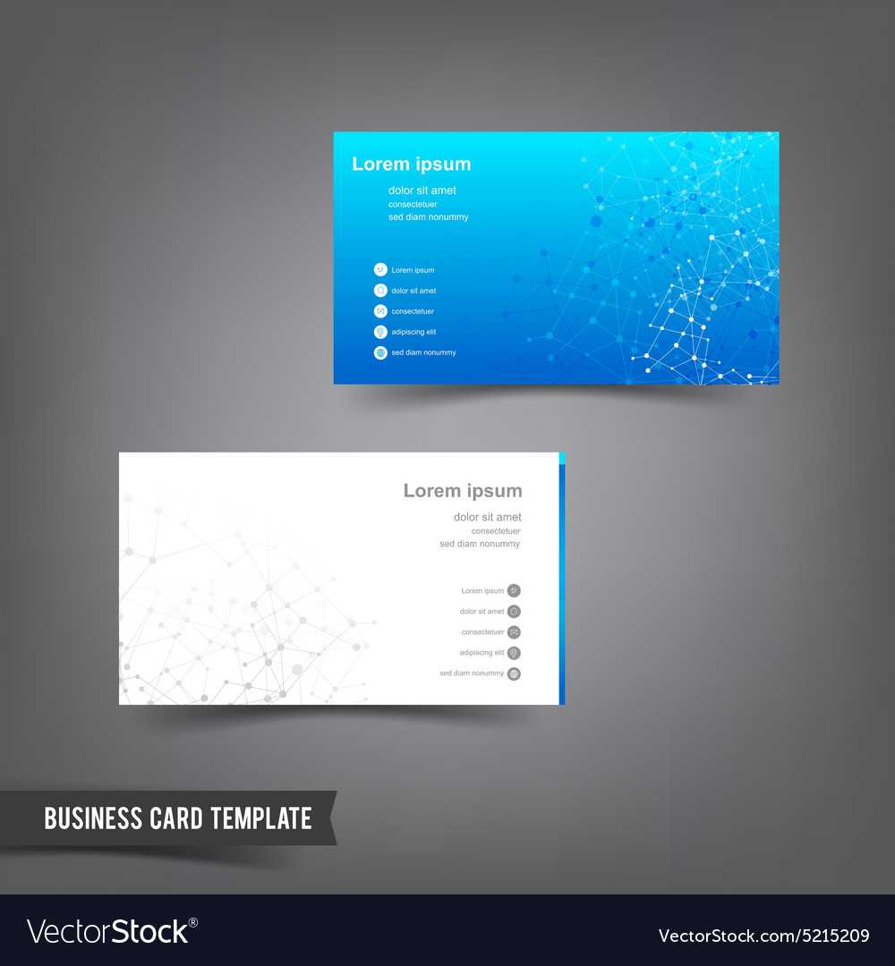 Business Card Template Set 025 Connection Network Inside Networking Card Template