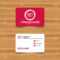 Business Card Template With Texture. Book Sign Icon. Open Book.. Regarding Business Card Template Open Office
