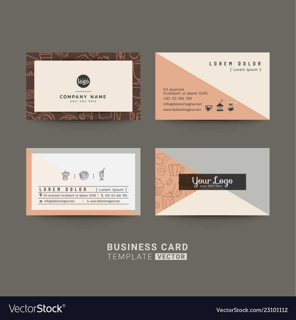 Business Cards For Coffee Shop Or Company With Regard To Coffee Business Card Template Free