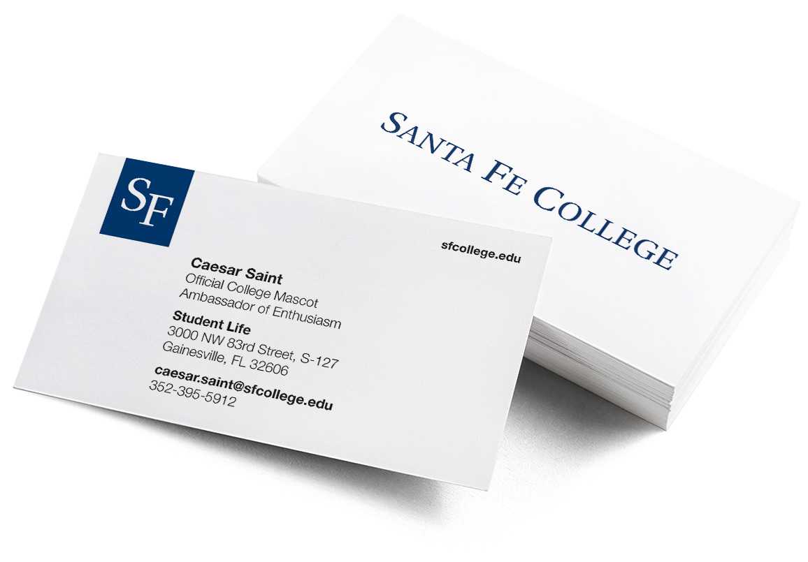 Business Cards Inside Student Business Card Template