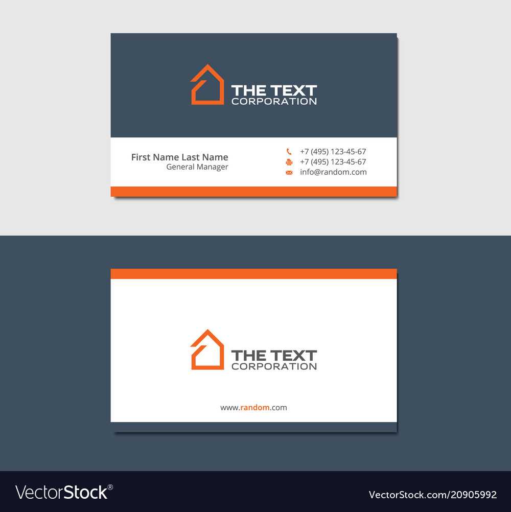Business Cards Template For Real Estate Agency In Real Estate Agent Business Card Template