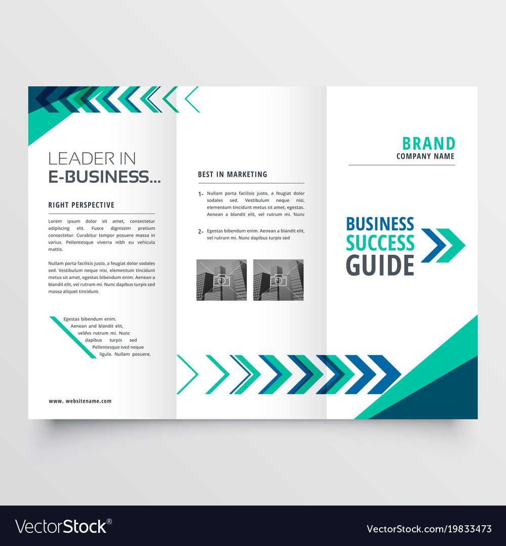 Business Tri Fold Brochure Template Design With For Tri Fold Brochure Ai Template