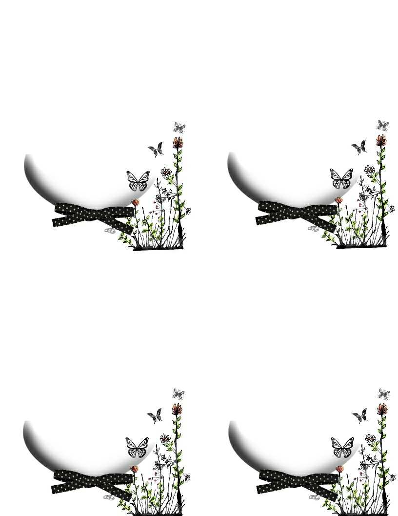 Butterfly And Daisies, O 2776595031, Category Background Throughout Place Card Template 6 Per Sheet