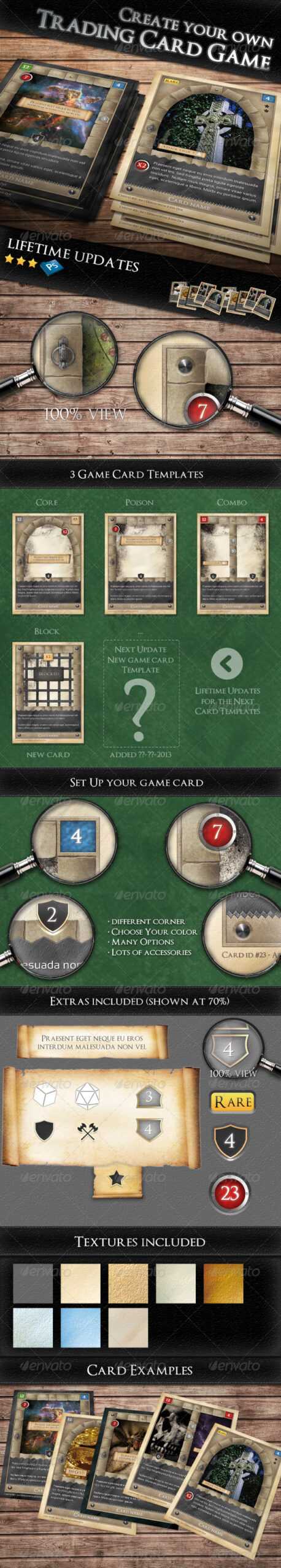 Card Game Graphics, Designs & Templates From Graphicriver Within Card Game Template Maker