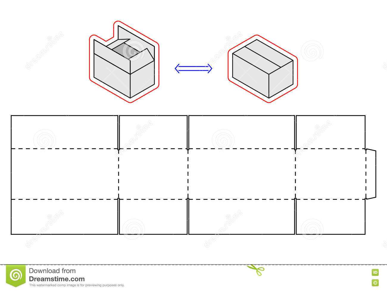 Cardboard Box Template – Dalep.midnightpig.co In Card Box Template Generator