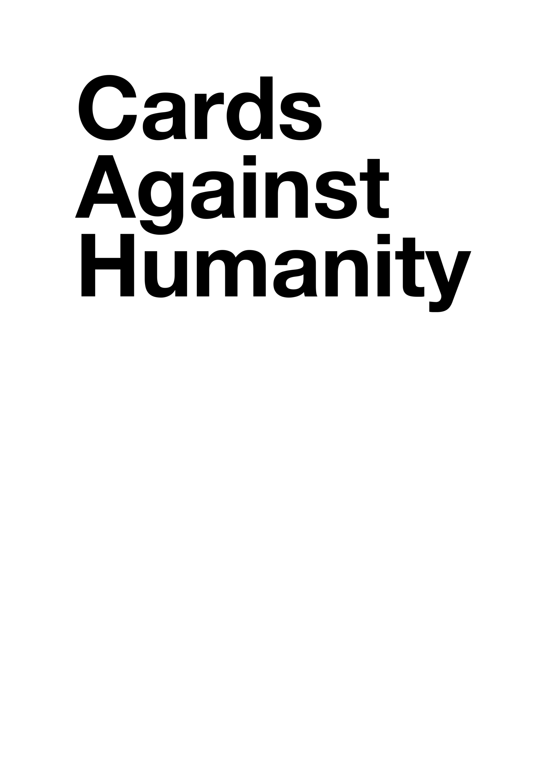 Cards Against Humanity - Card Generator In Cards Against Humanity Template