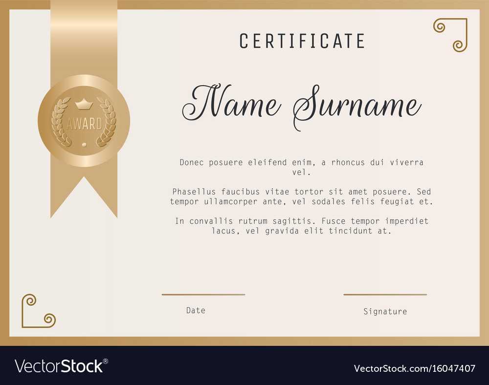 Certificate Award Sample – Calep.midnightpig.co Intended For Template For Certificate Of Award