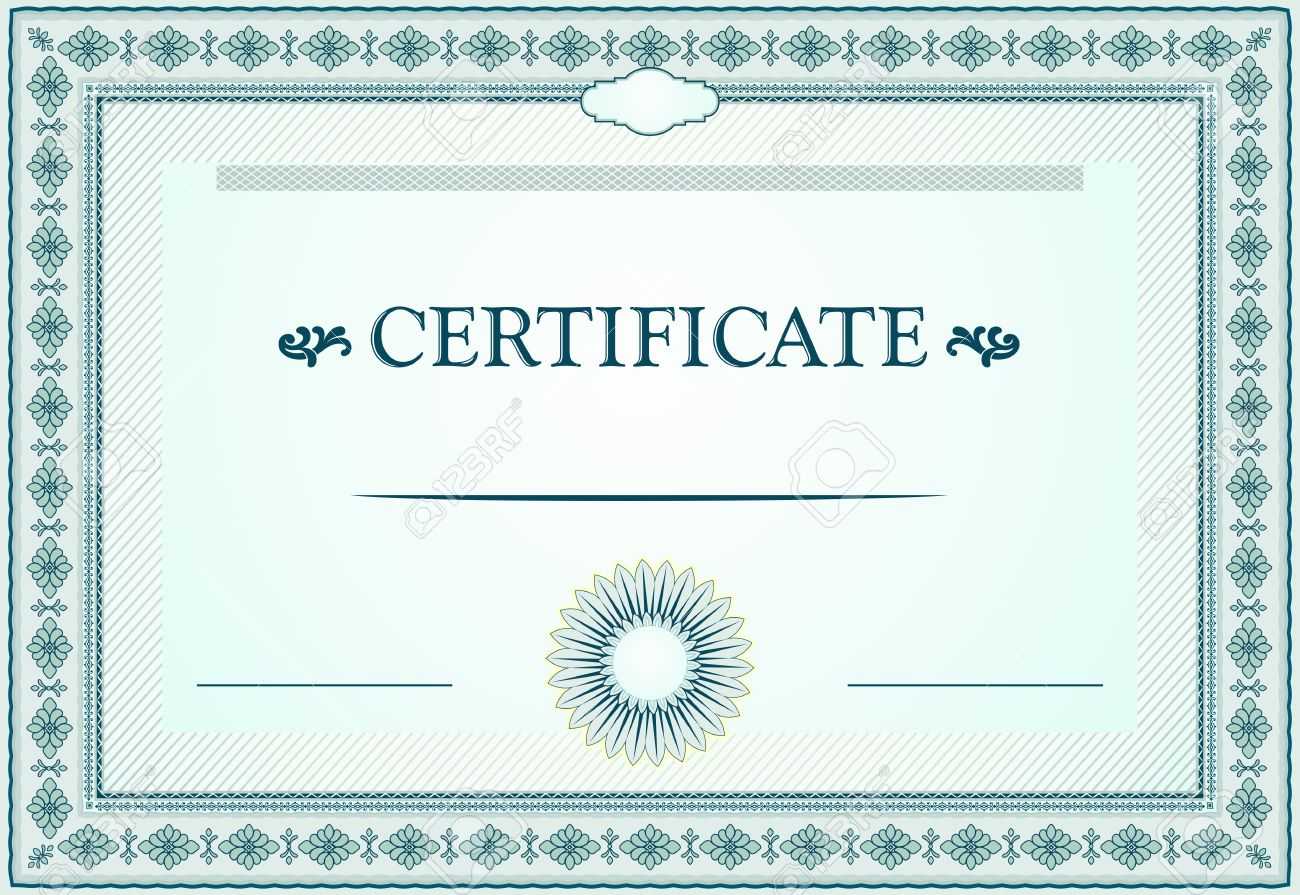 Certificate Borders, Template And Design Elements Intended For Certificate Border Design Templates