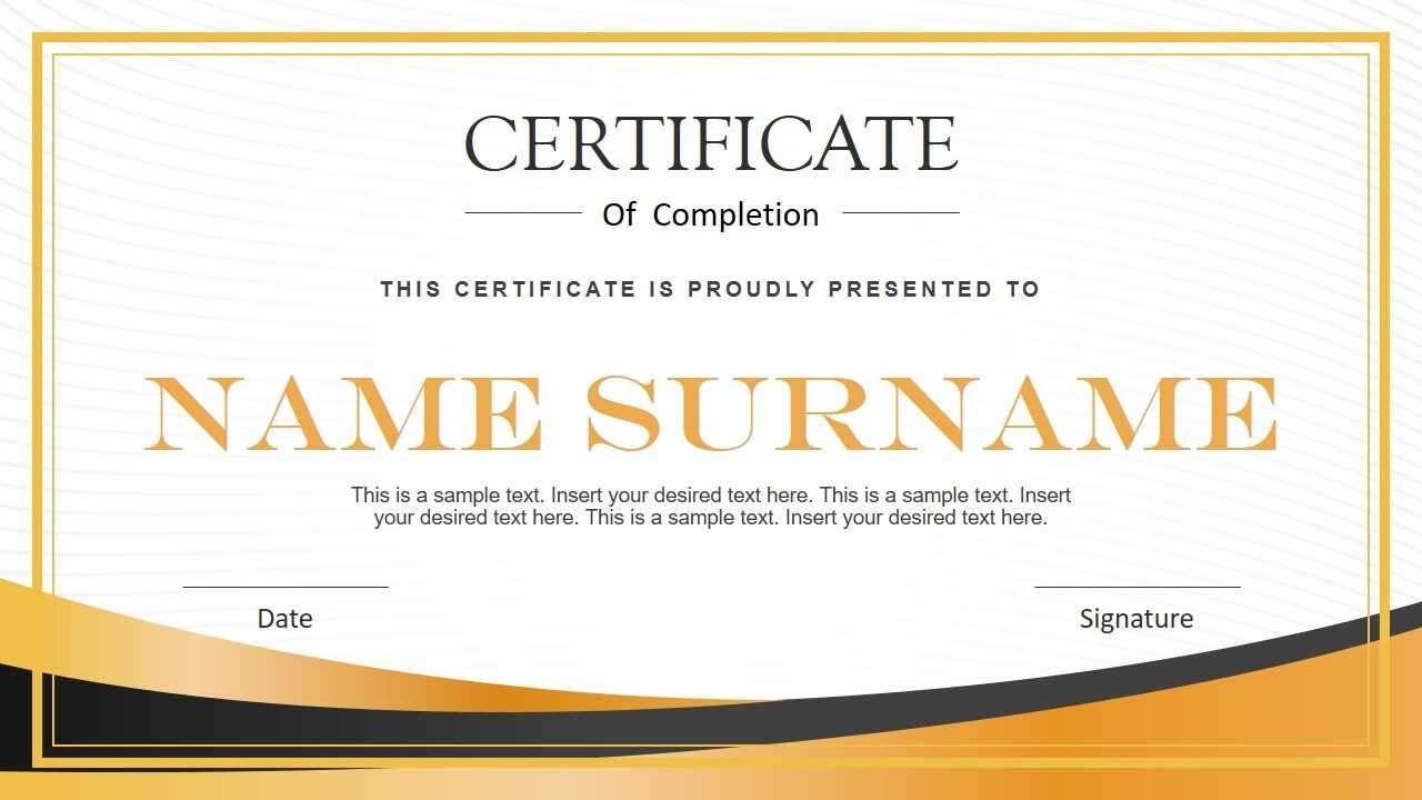 Certificate Design Template Ppt – Yeppe Within Powerpoint Certificate Templates Free Download