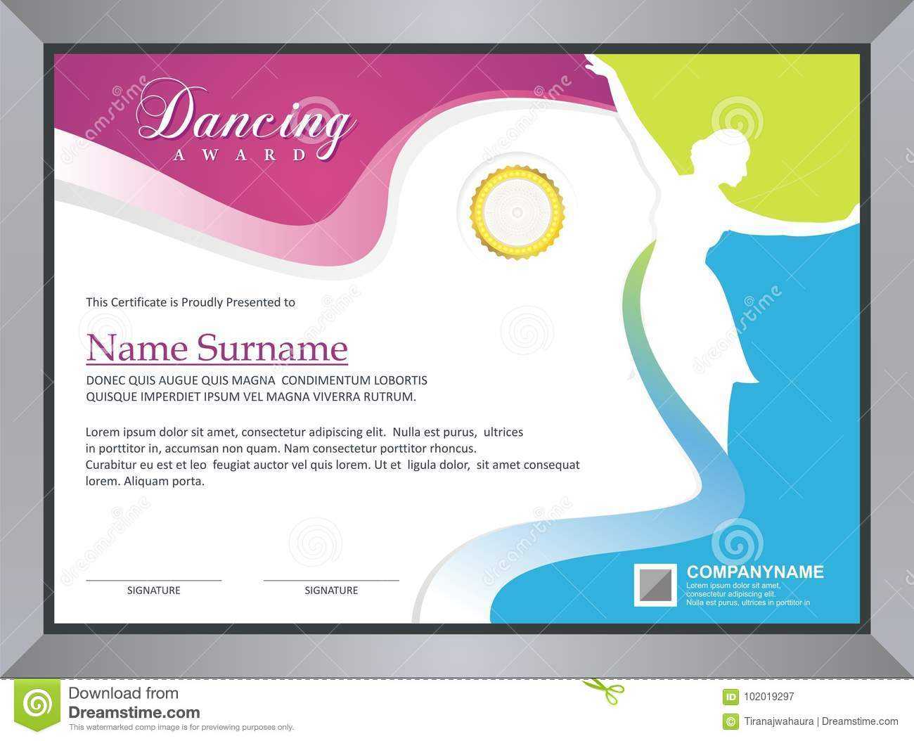 Certificate For Dance Competition – Calep.midnightpig.co With Regard To Dance Certificate Template