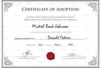 Certificate Of Adoption Template - Calep.midnightpig.co in Adoption Certificate Template