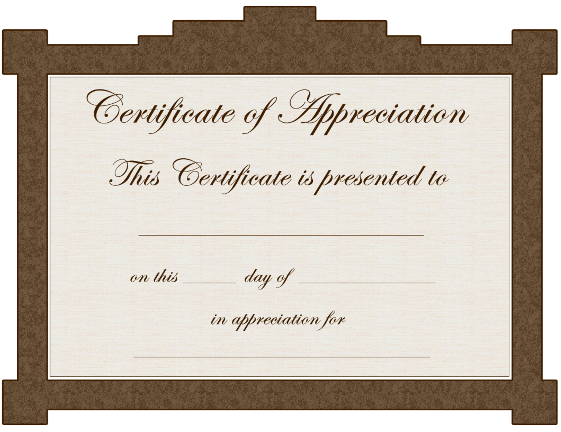 Certificate Of Appreciation Template.nice Editable Pertaining To Iq Certificate Template