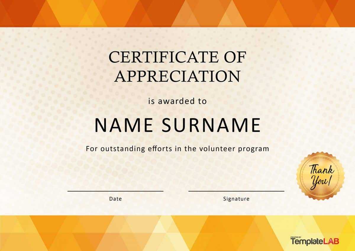 Certificate Of Appreciation Volunteer Work – Calep In Volunteer Of The Year Certificate Template