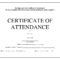 Certificate Of Attendance Template Word Free – Calep In Perfect Attendance Certificate Template