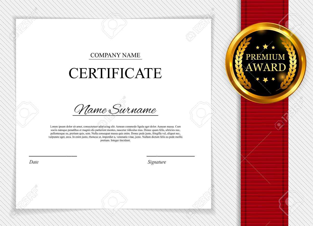 Certificate Template Background. Award Diploma Design Blank For Manager Of The Month Certificate Template