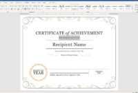 Certificate Template In Word | Safebest.xyz intended for Free Certificate Templates For Word 2007