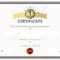 Certificate Template With First Place Concept. Certificate Border.. Pertaining To First Place Award Certificate Template