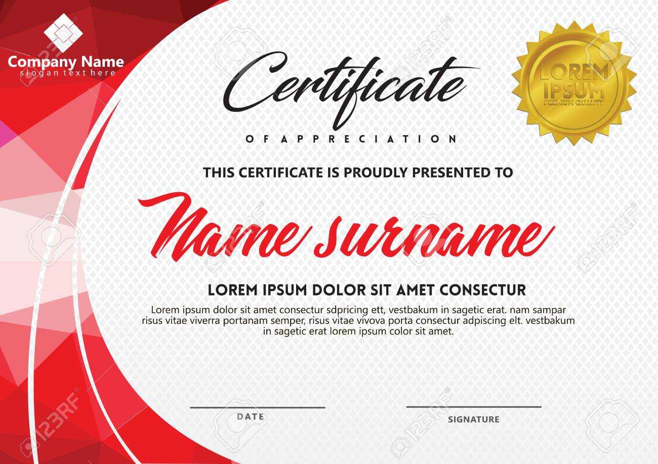 Certificate Template With Polygonal Style And Modern Pattern.. Pertaining To Workshop Certificate Template