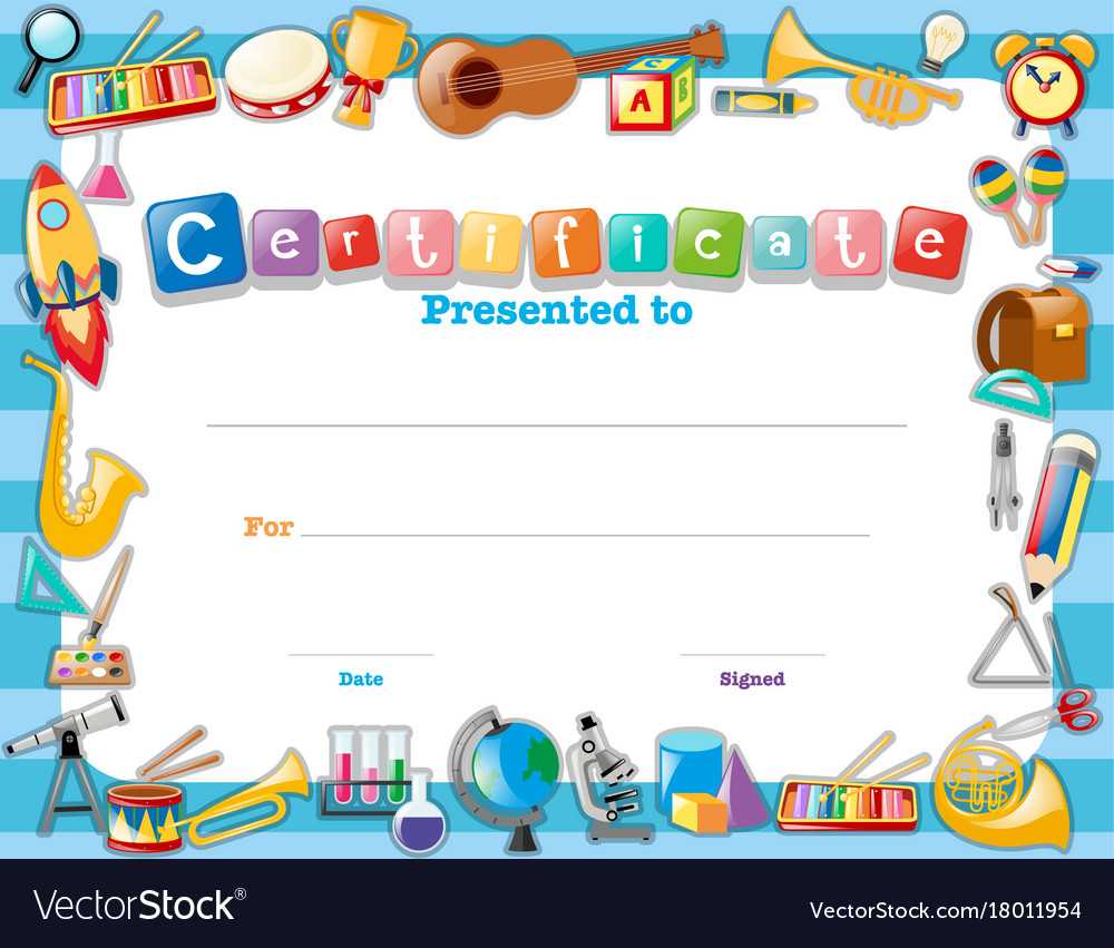 Certificate Template With School Items Within Certificate Templates For School