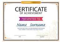 Certificate Template,diploma Layout,a4 Size ,vector intended for Certificate Template Size