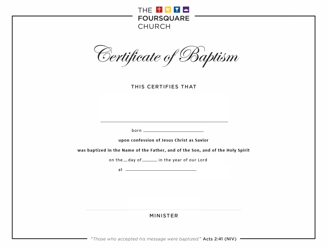 Certificates: Baptism And Dedication | News + Resources For Christian Baptism Certificate Template