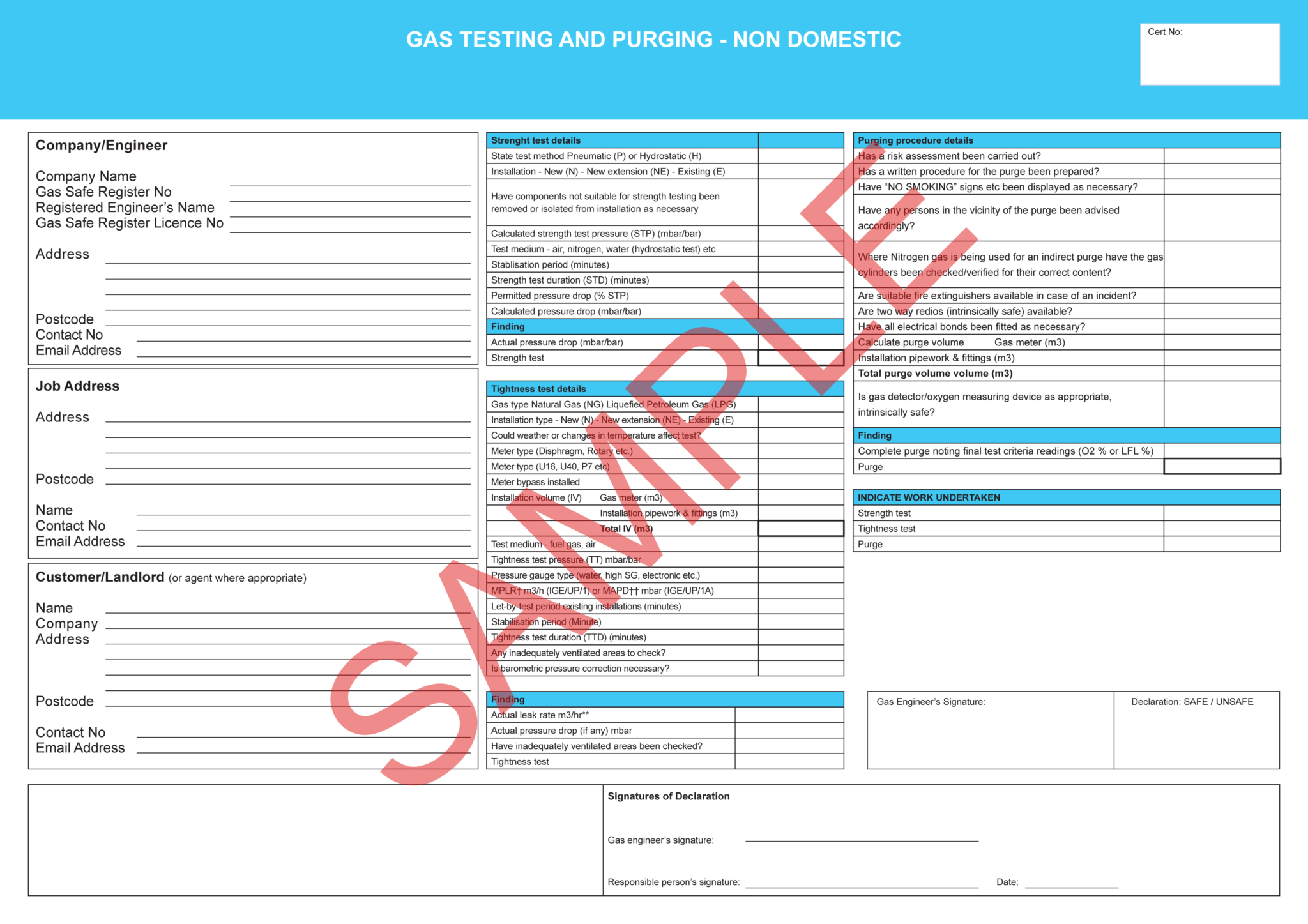 Fire Extinguisher Certificate Template