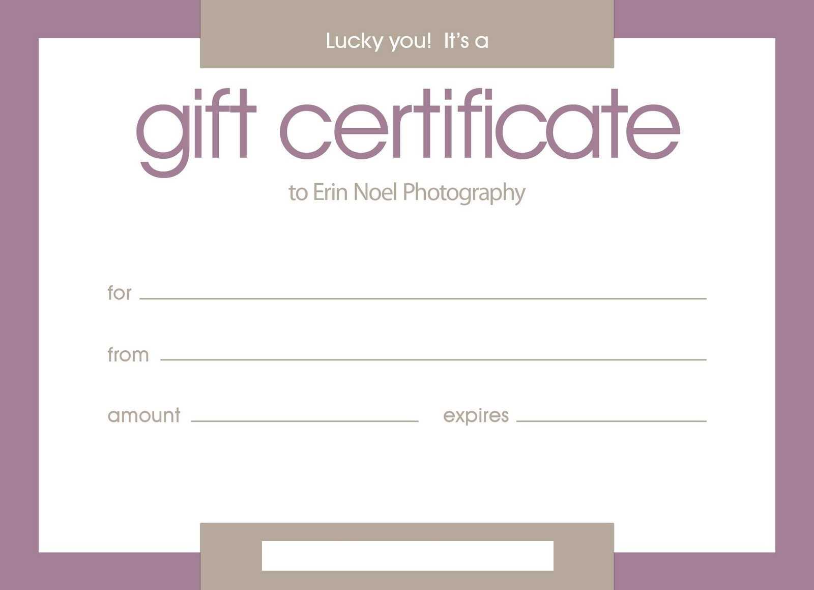 Certificates: Stylish Free Customizable Gift Certificate Within Certificate Template For Pages