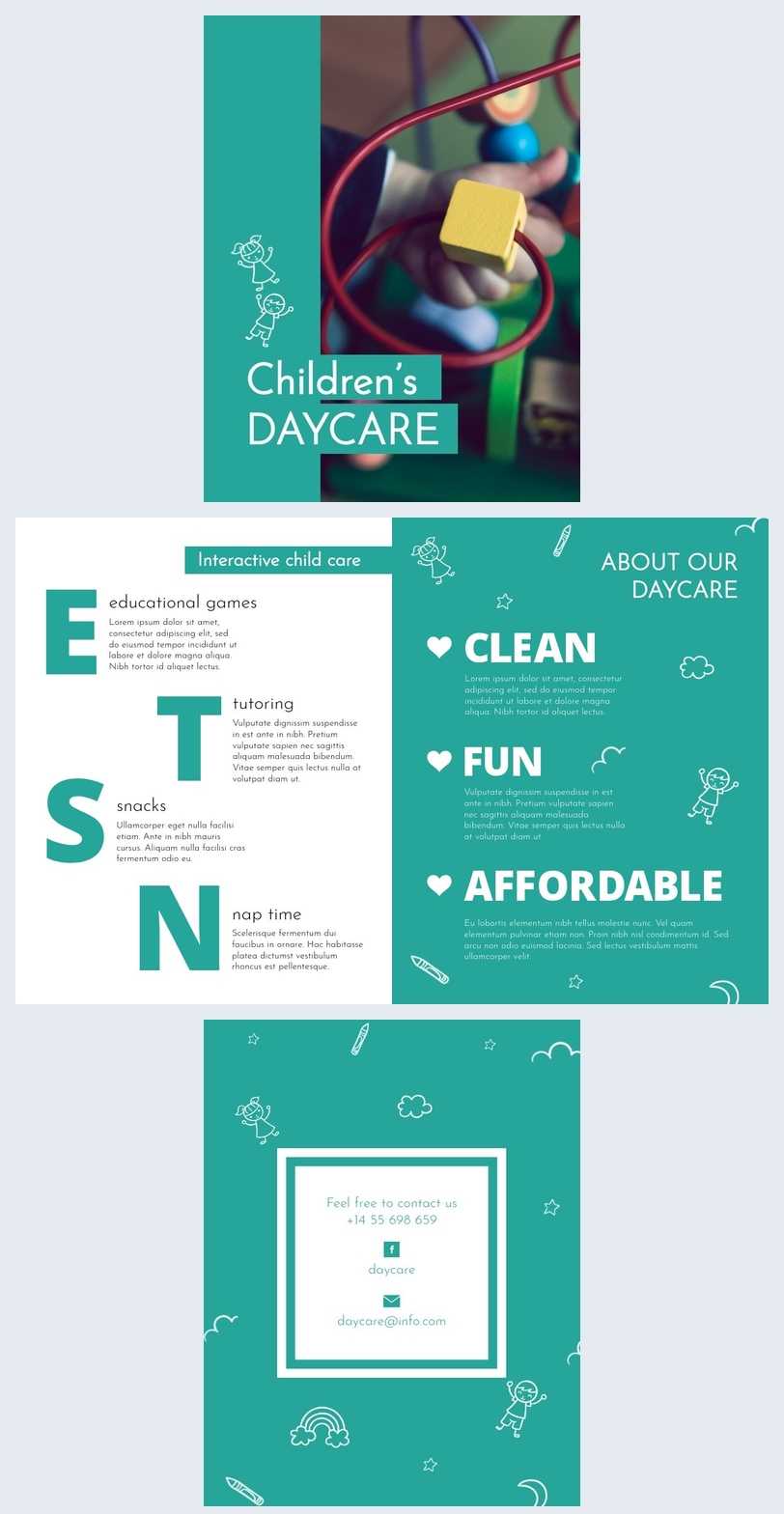 Children Daycare Brochure Template – Flipsnack Inside Daycare Brochure Template