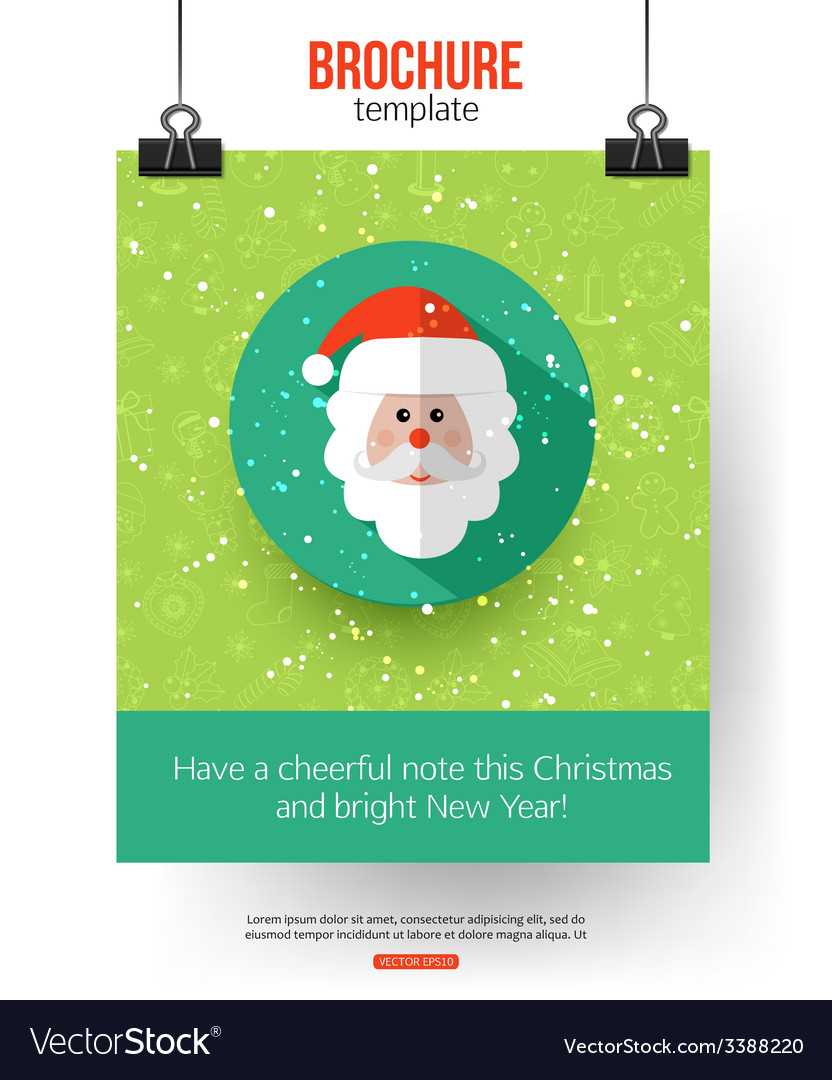 Christmas Brochure Template Abstract Typographical In Christmas Brochure Templates Free
