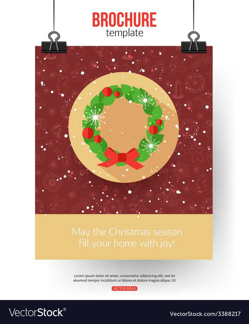 Christmas Brochure Template Abstract Typographical Pertaining To Christmas Brochure Templates Free