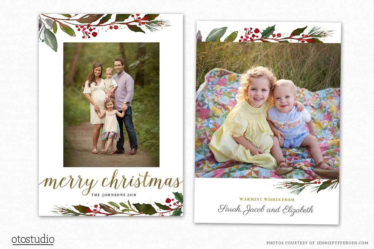 Christmas Card Template For Photographers Cc190 Intended For Holiday Card Templates For Photographers