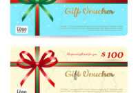 Christmas Gift Card Or Gift Voucher Template within Christmas Gift Certificate Template Free Download