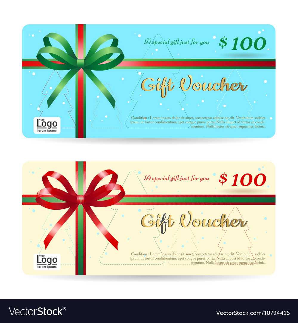 Christmas Gift Card Or Gift Voucher Template Within Christmas Gift Certificate Template Free Download
